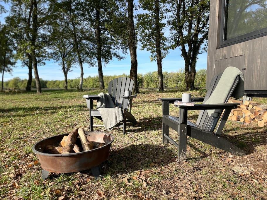 L'Envolee Ecolodge, Tiny House Au Coeur Des Vignes Loches-sur-Ource Eksteriør bilde